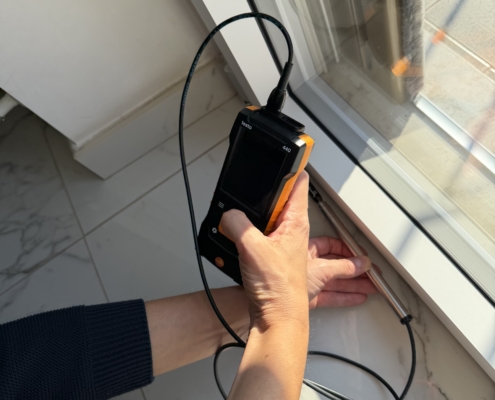 ricerca perdite con anemometro